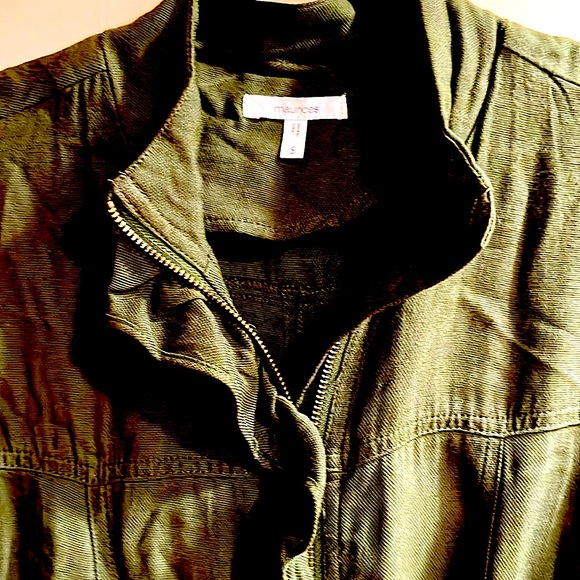 EUC, Maurices olive green light jacket size small - Picture 5 of 7